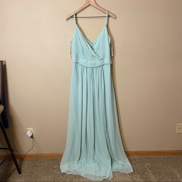 Bill Levkoff Mint Green Maxi Dress - Picture 2 of 16